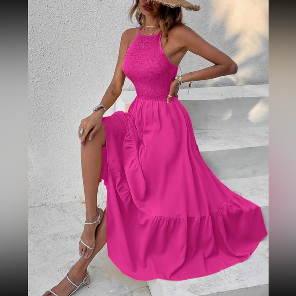 Boho asymmetrical hem cami maxi dress - Picture 4 of 4